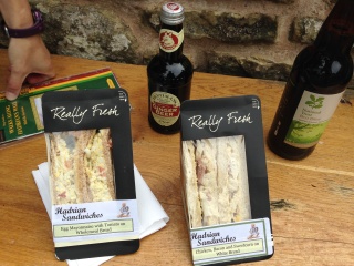 Hadrian sandwiches and National Trust Bitter